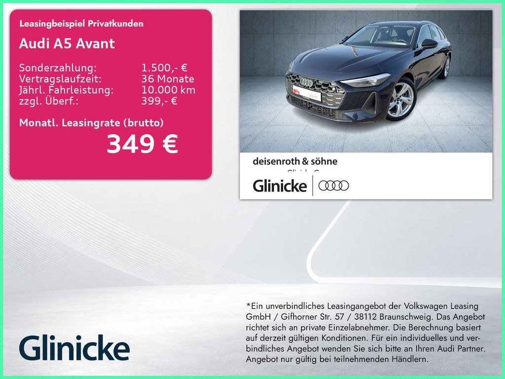 Bild des Angebotes Audi A5 Avant TFSI Nav/ASI/sound/Assist/18"/Business