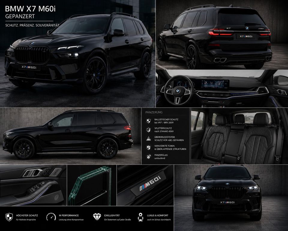Bild des Angebotes BMW X7 M60 M60i xDrive*ARMORED*B6*ARMOURED*GEPANZERT