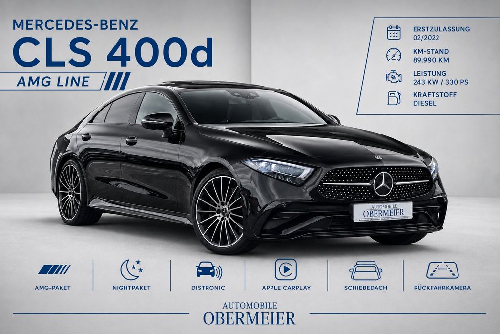 Bild des Angebotes Mercedes-Benz CLS 400d 4M AMG Distr. SHD RFK LED CarPlay