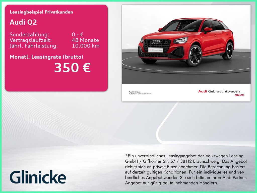 Bild des Angebotes Audi Q2 30 TFSI S line AHK LED LM 18" PDC ACC