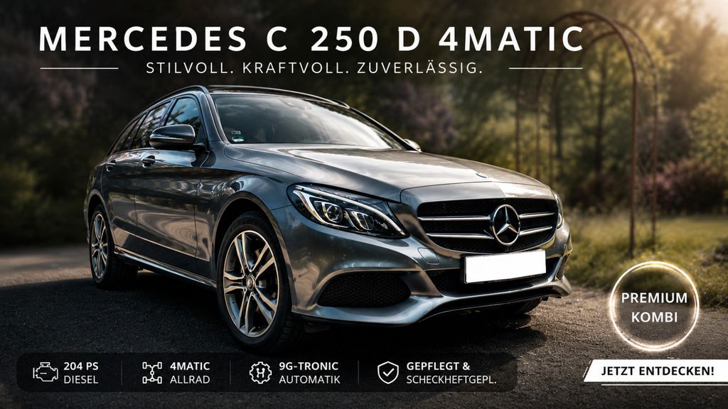Bild des Angebotes Mercedes-Benz C 250 d 4MATIC | 204 PS | 9G | TOP GEPFLEGT