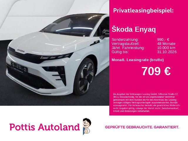 Bild des Angebotes Skoda Enyaq 85 Coupé RS SUITE PANO AHK KAMERA NAVI HuD