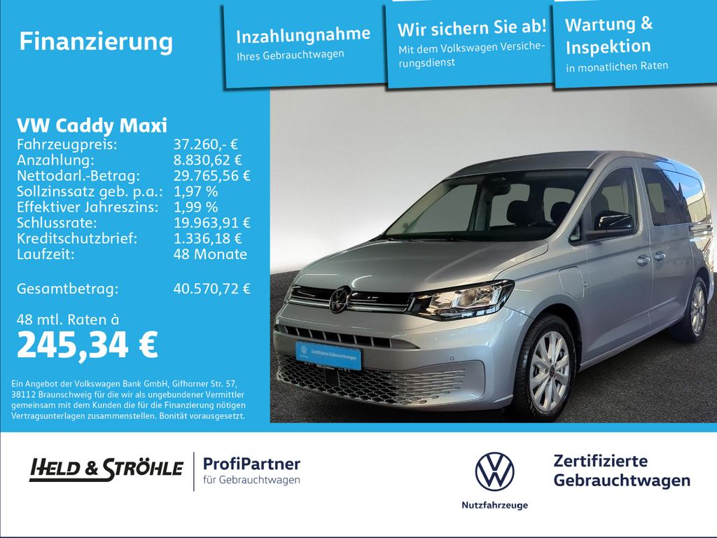 Bild des Angebotes Volkswagen Caddy Maxi Life eHybrid DSG NAV KAM SHZ AHK-VORB