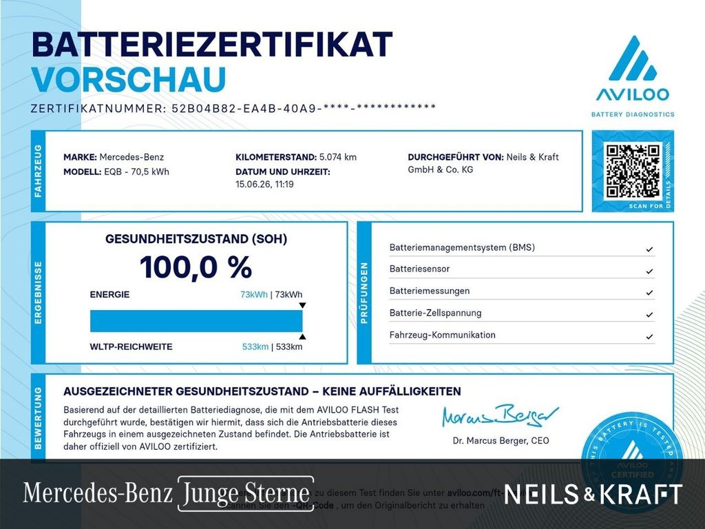 Bild des Angebotes Mercedes-Benz EQB 250+ BURM+PROGRESSIVE+TOTW+AMBIENTE+STDHZ